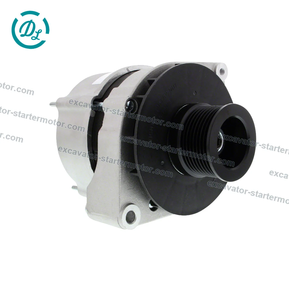RE537146 28V 50A External-Fan Alternator for John Deere 6068 PowerTech Engines, OEM/reference RE537146, External-Fan Alternator