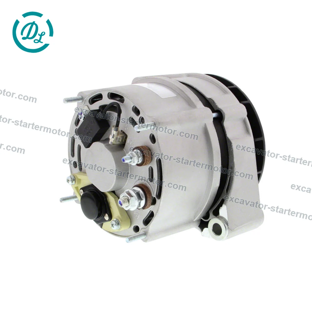 RE537146 28V 50A External-Fan Alternator for John Deere 6068 PowerTech Engines, OEM/reference RE537146, External-Fan Alternator, product view 2
