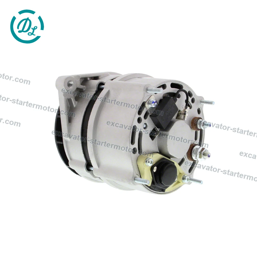 RE537146 28V 50A External-Fan Alternator for John Deere 6068 PowerTech Engines, OEM/reference RE537146, External-Fan Alternator, product view 4