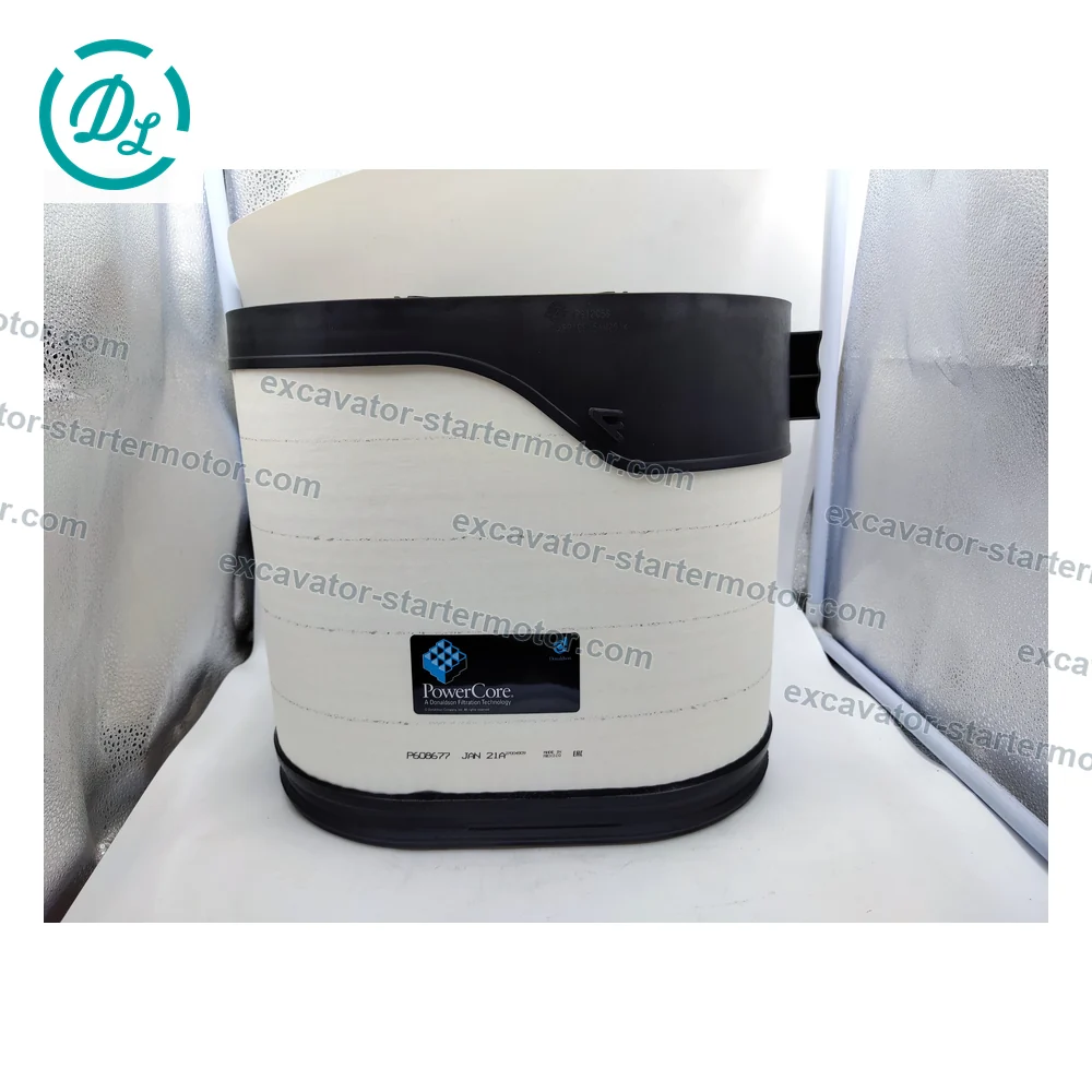 P608677 42863232 2185463 Long Primary Air Filter for Volvo CE Wirtgen Equipment, OEM/reference P608677, Long PSD12 PowerCore Primary Air Filter