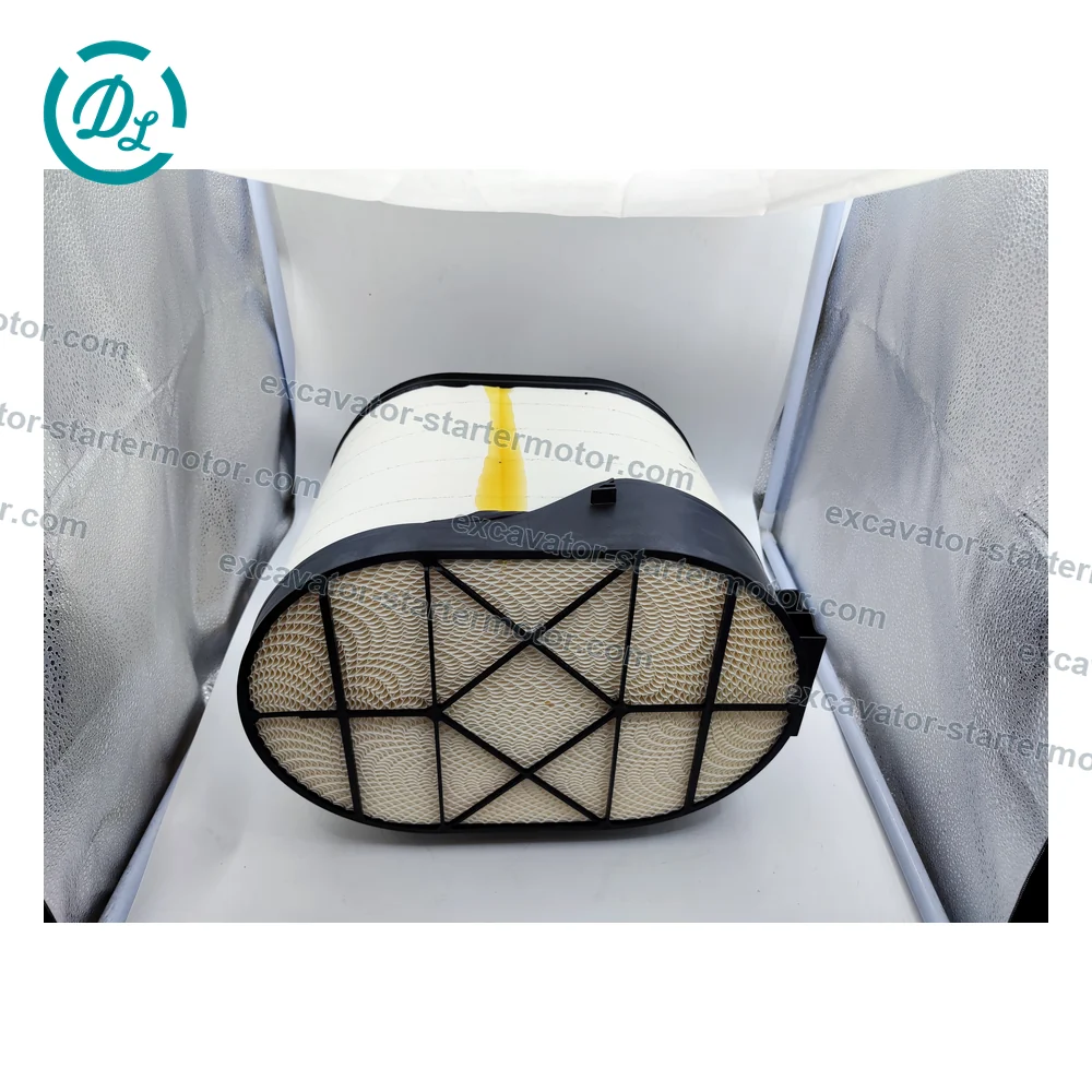 P608677 42863232 2185463 Long Primary Air Filter for Volvo CE Wirtgen Equipment, OEM/reference P608677, Long PSD12 PowerCore Primary Air Filter, product view 2