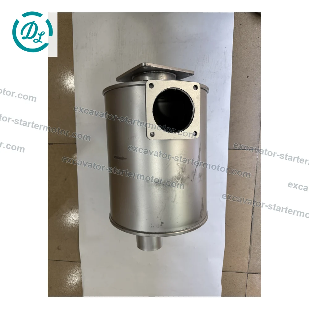 6151-11-8611 Exhaust Muffler for Komatsu D61 D68 S6D125E, OEM/reference 6151-11-8611, Engine Exhaust Muffler, product view 2