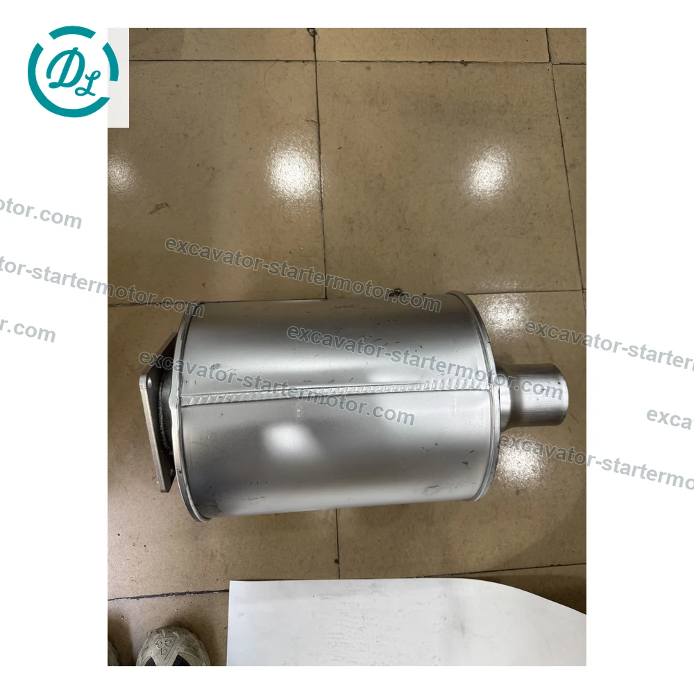 6151-11-8611 Exhaust Muffler for Komatsu D61 D68 S6D125E, OEM/reference 6151-11-8611, Engine Exhaust Muffler, product view 6