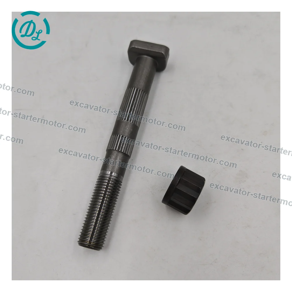 1-12235036-3 Connecting Rod Bolt with 1-12239005-1 Nut for Isuzu 6WG1 6WA1, OEM/reference 1-12235036-3, Connecting Rod Bolt with Companion Nut, product view 6