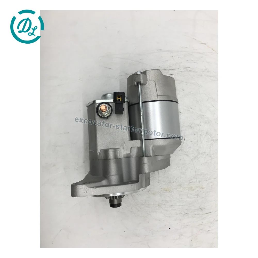 228000-1130 12V 1.2kW 9T Starter for Isuzu 3LD1 Mini Excavators, OEM/reference 228000-1130, 12V 1.2kW CW 9-Tooth Starter