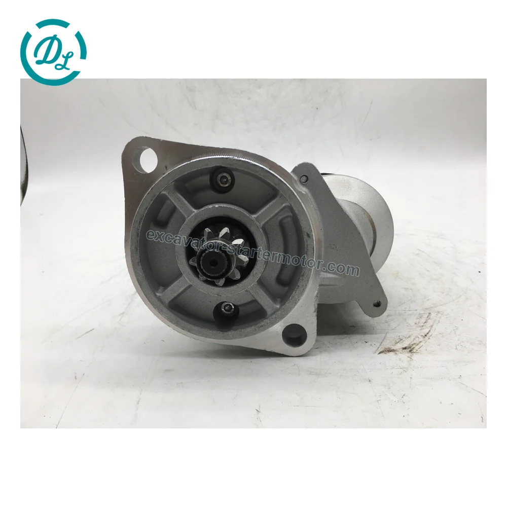 228000-1130 12V 1.2kW 9T Starter for Isuzu 3LD1 Mini Excavators, OEM/reference 228000-1130, 12V 1.2kW CW 9-Tooth Starter, product view 2