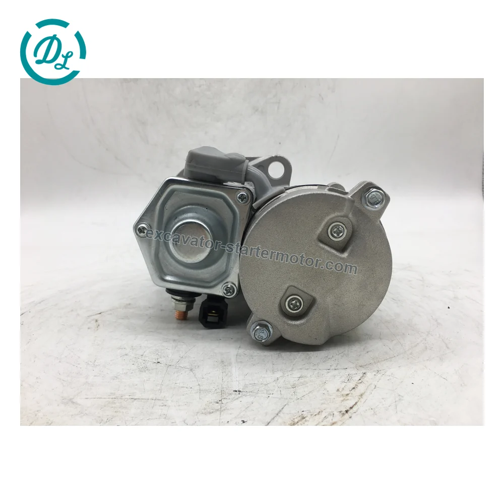 228000-1130 12V 1.2kW 9T Starter for Isuzu 3LD1 Mini Excavators, OEM/reference 228000-1130, 12V 1.2kW CW 9-Tooth Starter, product view 5