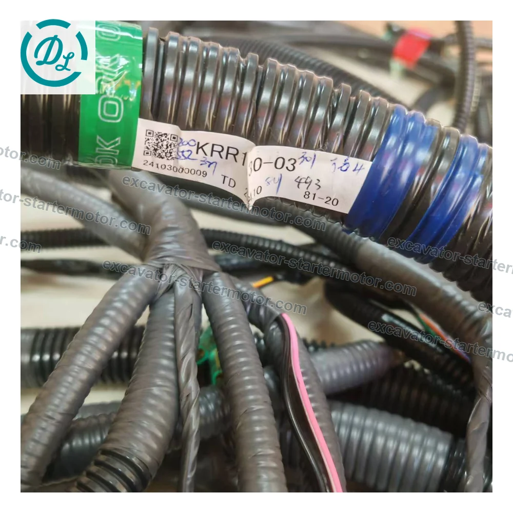KRR12930-03 External Wiring Harness for Sumitomo SH200-5 SH210-5 SH240-5 Case CX210B CX240B, OEM/reference KRR12930-03, External Main-Frame Wiring Harness, product view 3