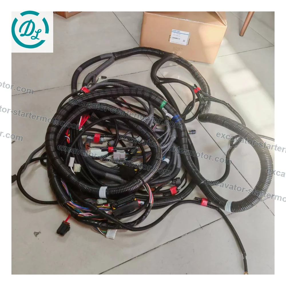 KRR12930-03 External Wiring Harness for Sumitomo SH200-5 SH210-5 SH240-5 Case CX210B CX240B, OEM/reference KRR12930-03, External Main-Frame Wiring Harness, product view 4