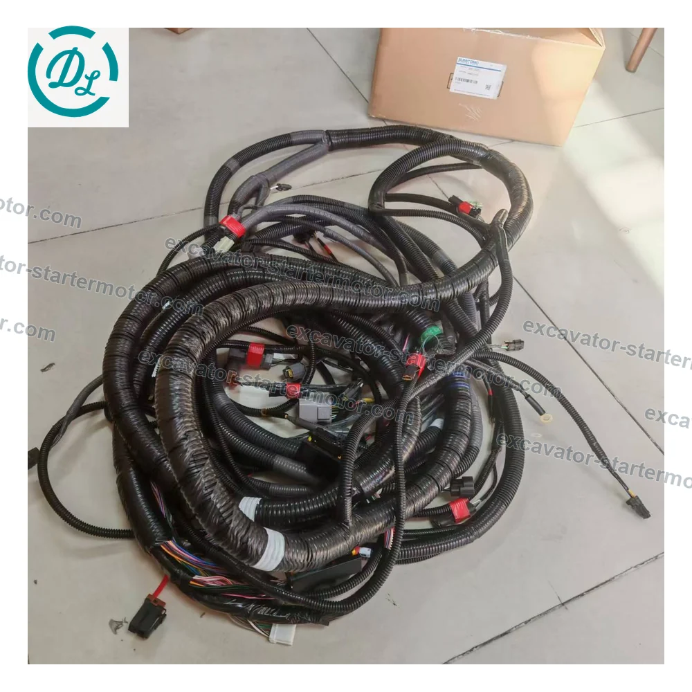 KRR12930-03 External Wiring Harness for Sumitomo SH200-5 SH210-5 SH240-5 Case CX210B CX240B, OEM/reference KRR12930-03, External Main-Frame Wiring Harness, product view 5