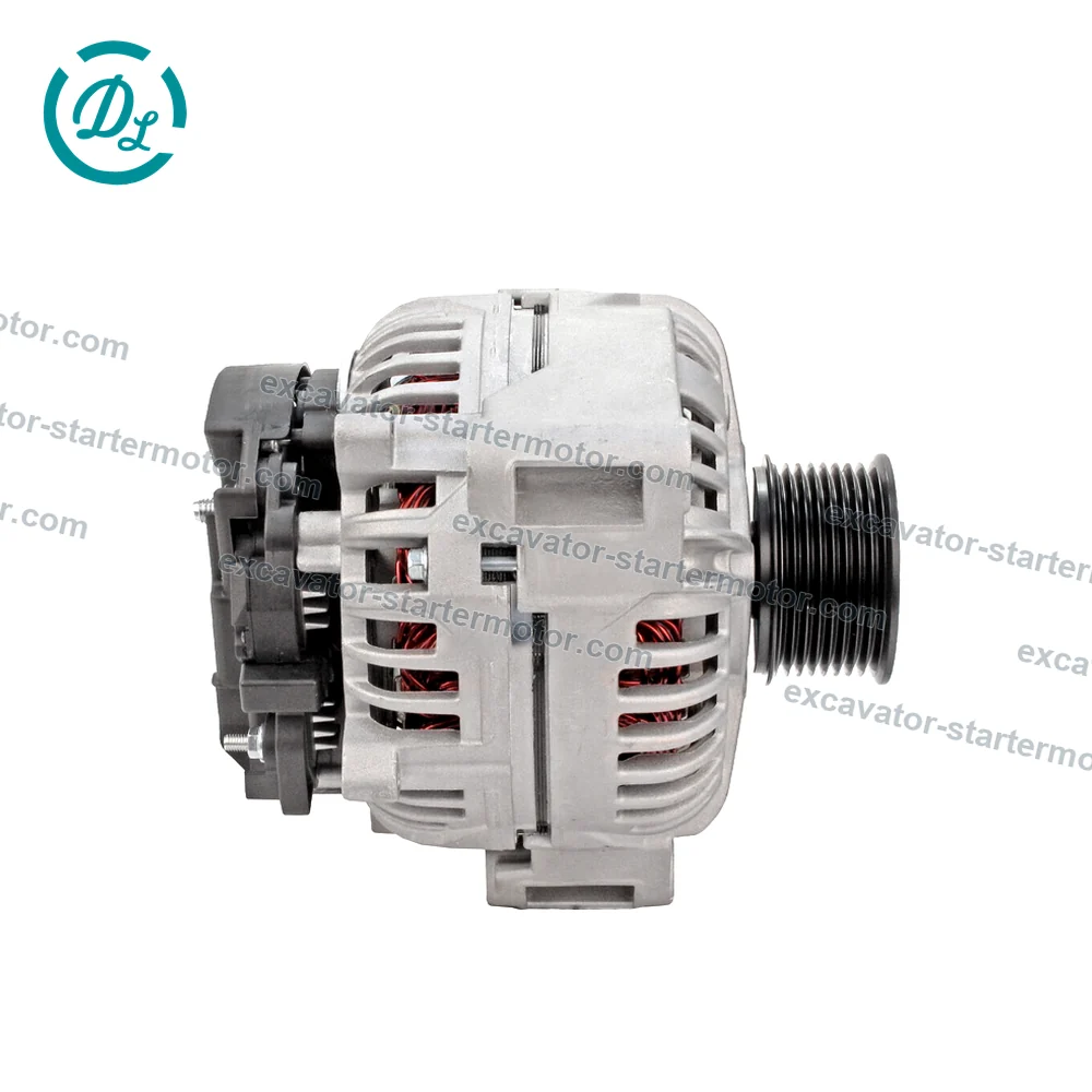 0124655081 24V 100A Alternator for John Deere 130 P-TIER, 130G and 160 P-TIER, OEM/reference 0124655081, Alternator