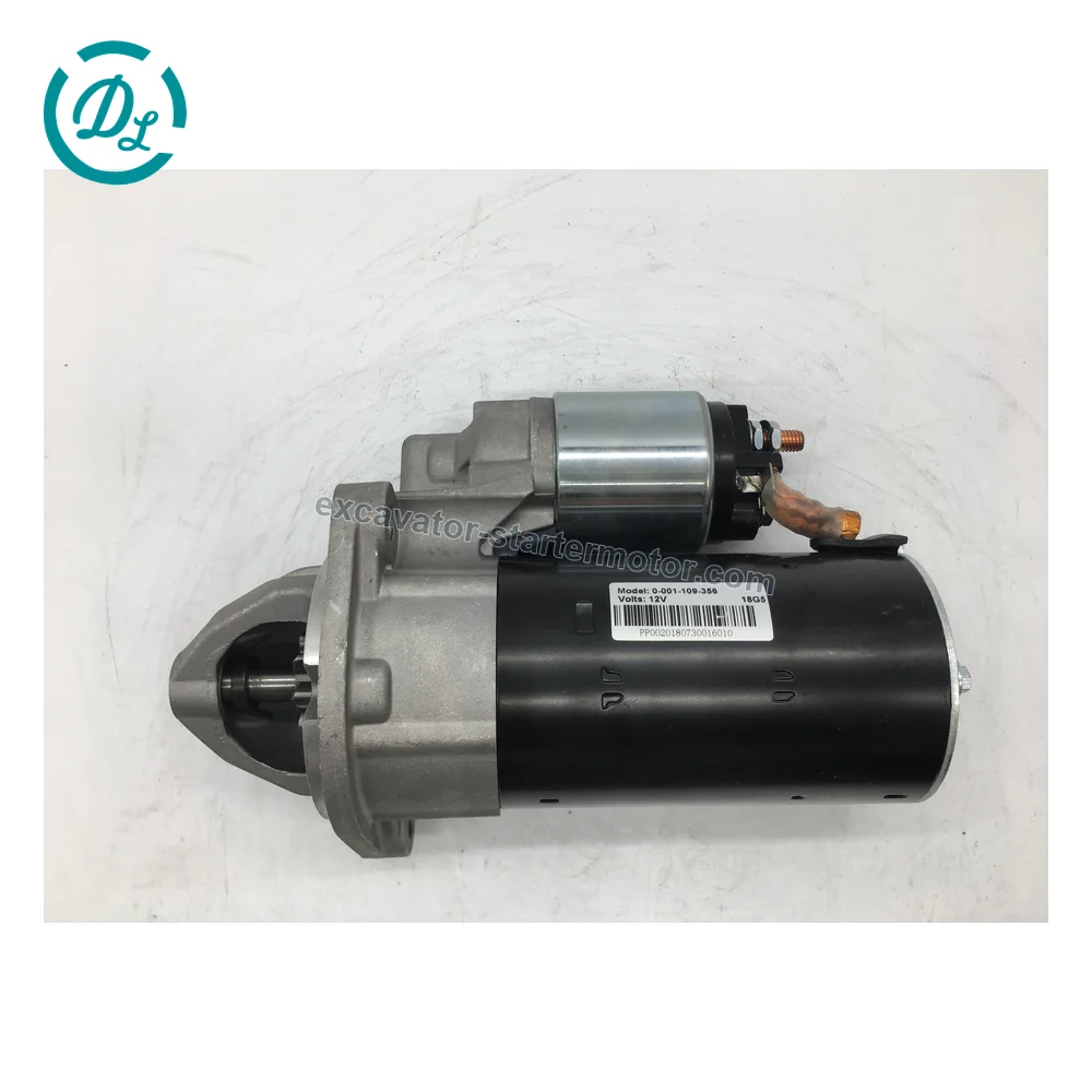0 001 109 356 12V 2.3kW 9-Tooth Starter for VM R754 MerCruiser QSD, OEM/reference 0 001 109 356, 12V 2.3kW 9-Tooth CW Starter