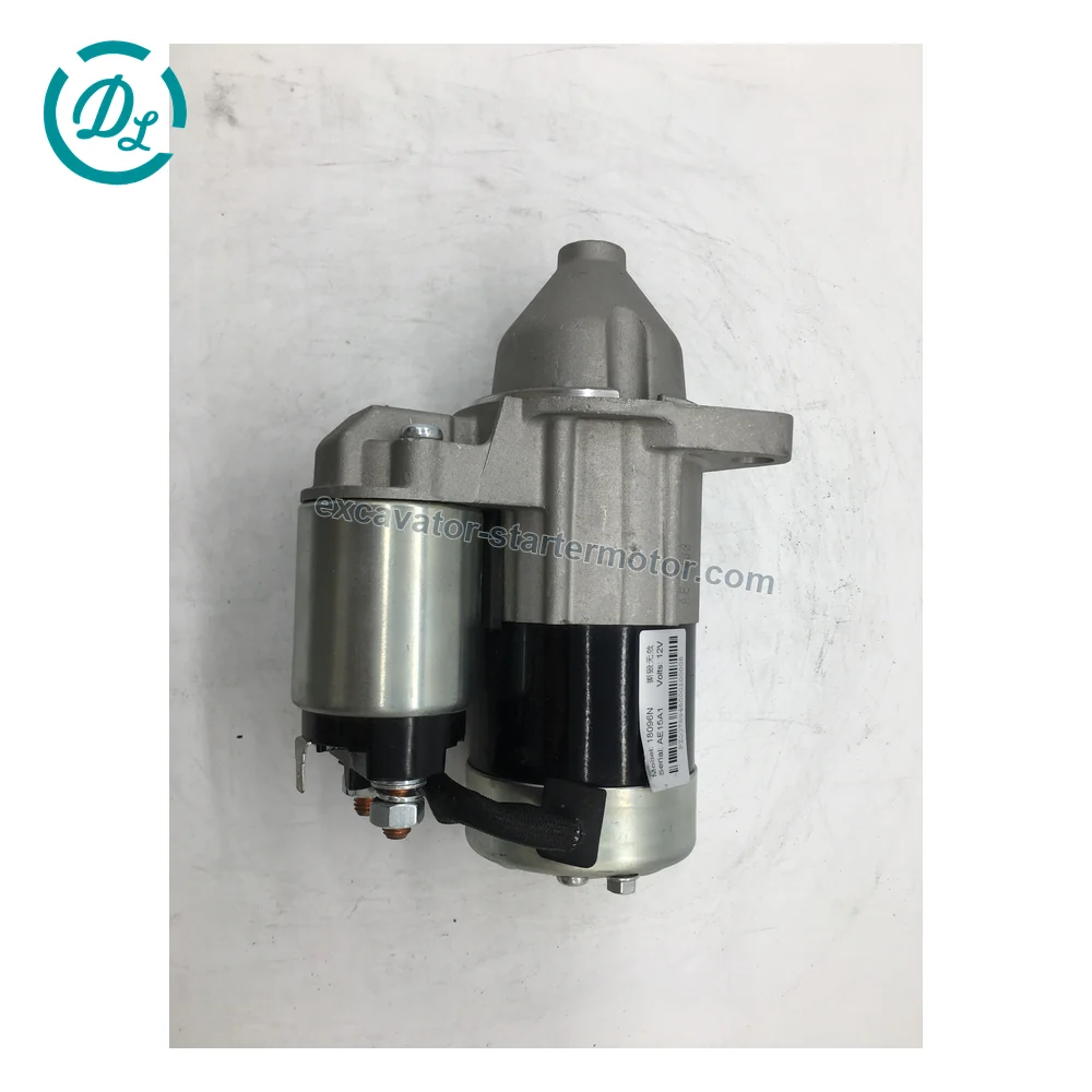 18096N 12V 1.2kW 8-Tooth Starter for Hyster Nissan Yale Forklifts, OEM/reference 18096N, 12V 1.2kW 8-Tooth CW PMGR Starter, product view 2