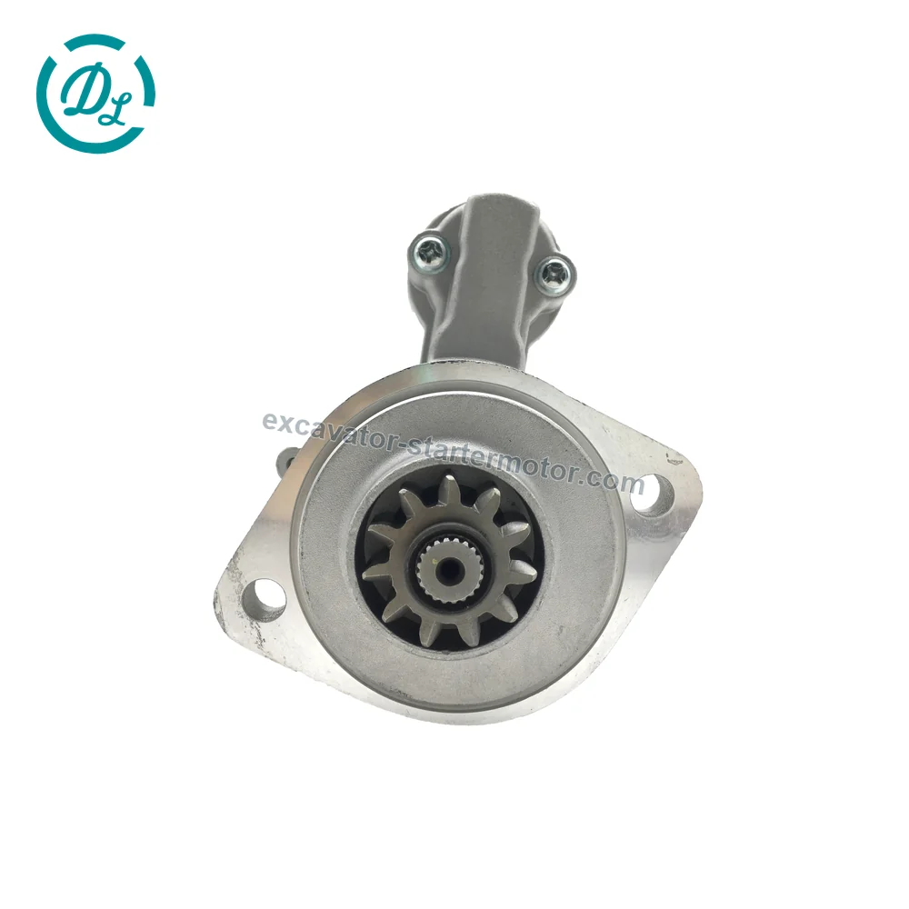 M002T65271 24V 3.2kW 11T Starter for Mitsubishi S4E S4S Engines, OEM/reference M002T65271, 24V 3.2kW 11-Tooth Starter, product view 3