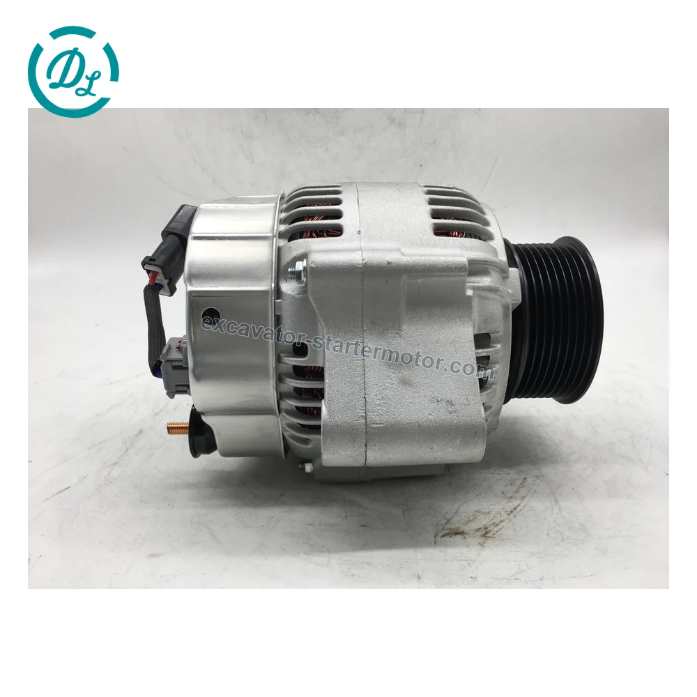 600-861-6410 24V 60A Alternator for Komatsu 6D102 6D107 PC200, OEM/reference 600-861-6410, 24V 60A Alternator