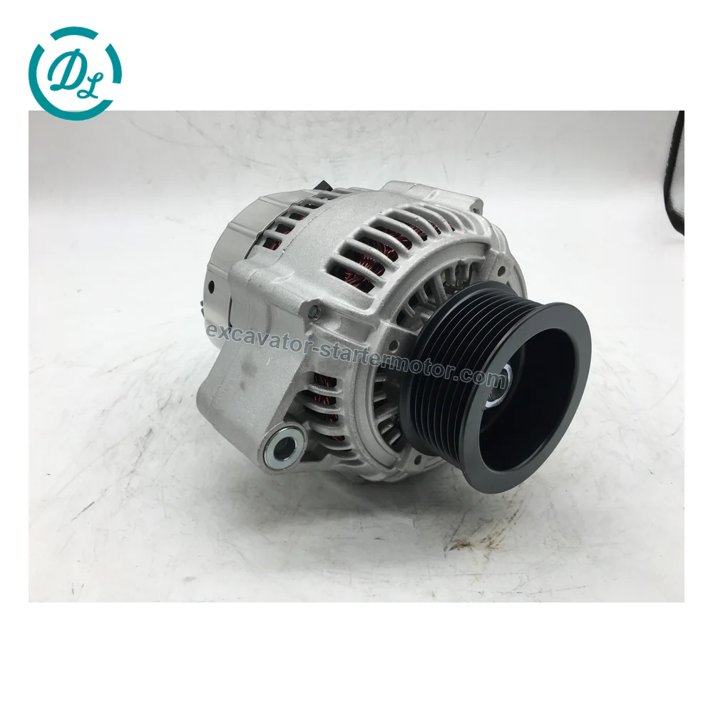 600-861-6410 24V 60A Alternator for Komatsu 6D102 6D107 PC200, OEM/reference 600-861-6410, 24V 60A Alternator, product view 3