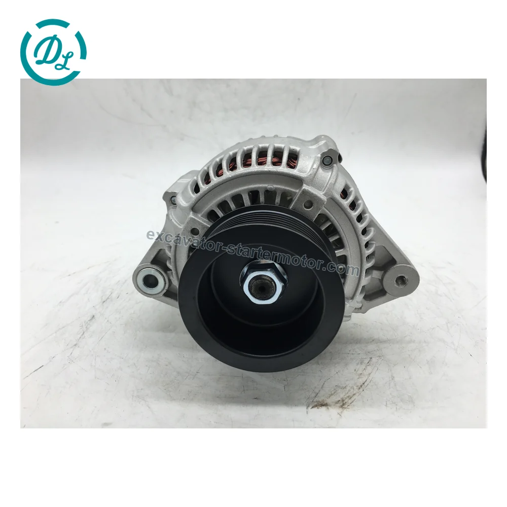 600-861-6410 24V 60A Alternator for Komatsu 6D102 6D107 PC200, OEM/reference 600-861-6410, 24V 60A Alternator, product view 4
