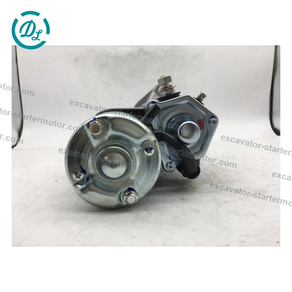 600-863-3110 0-24000-0030 24V 3kW 11-Tooth Starter for Komatsu S4D95LE, OEM/reference 600-863-3110, 24V 3kW 11-Tooth Starter Motor, product view 5