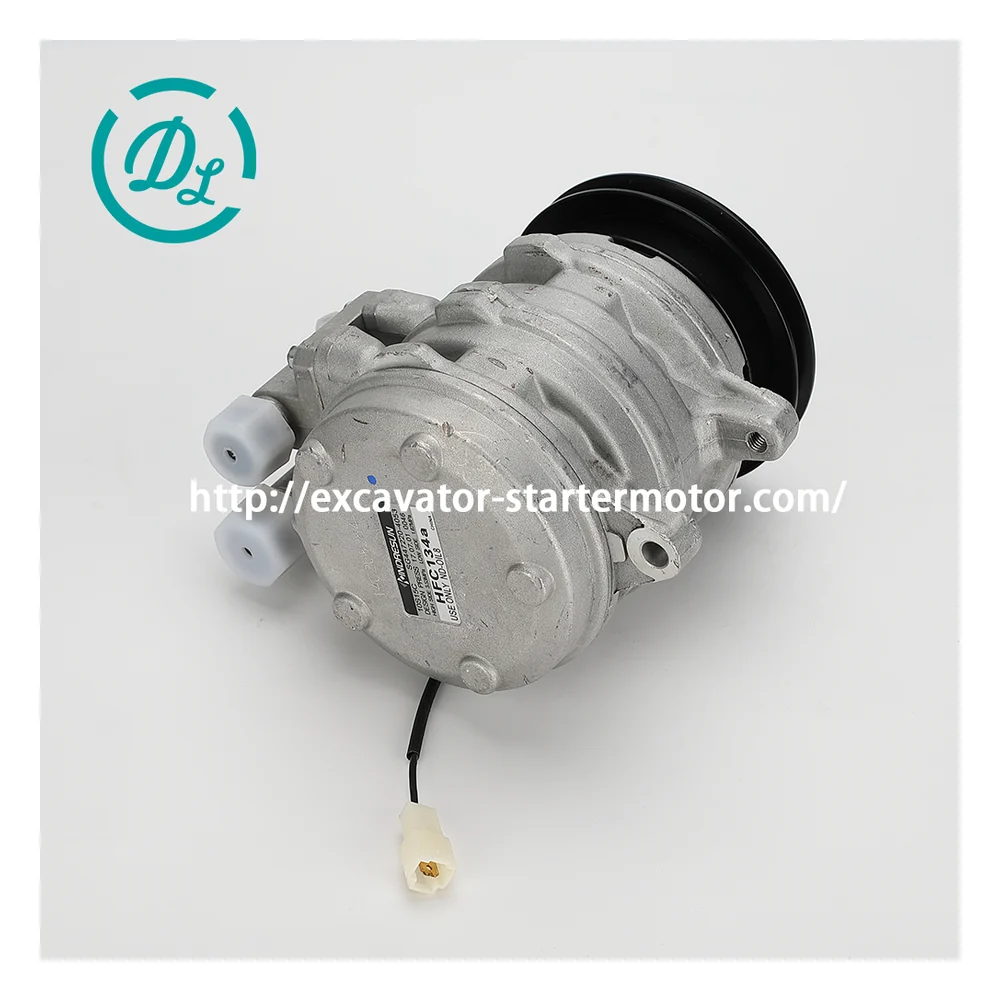 172460-18100 A/C Compressor for Yanmar ViO27 ViO35 ViO40 Excavators, OEM/reference 172460-18100, Yanmar Excavator A/C Compressor Assembly, product view 5