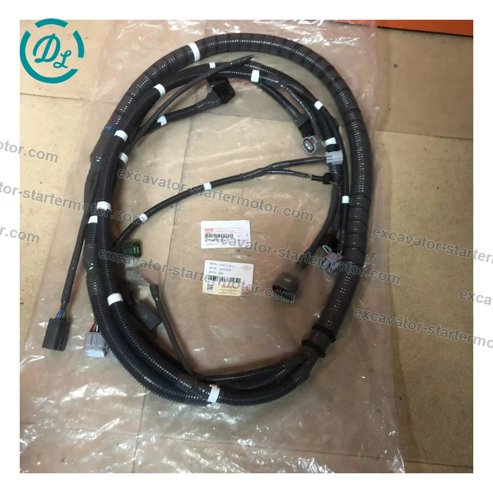 8-98271159-2 Engine Wiring Harness for Isuzu 4HK1 6HK1 Hitachi ZX200-3 ZX300-3 ZX360-3, OEM/reference 8-98271159-2, Engine Electrical Wiring Harness, product view 3