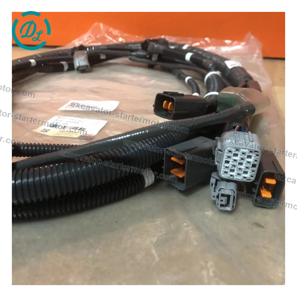 8-98271159-2 Engine Wiring Harness for Isuzu 4HK1 6HK1 Hitachi ZX200-3 ZX300-3 ZX360-3, OEM/reference 8-98271159-2, Engine Electrical Wiring Harness, product view 6