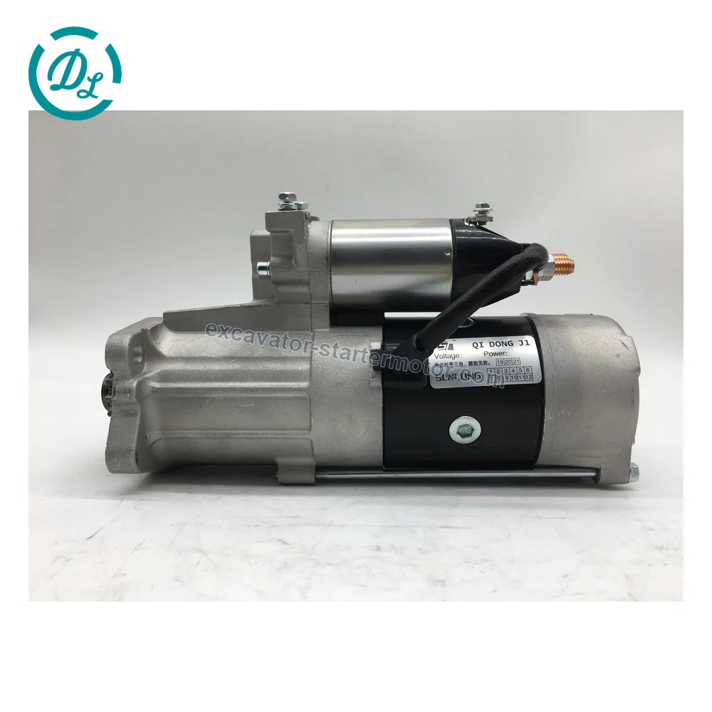 M009T20471 24V 6.0kW 12-Tooth Starter for Mitsubishi D06FR Sany SY245, OEM/reference M009T20471, 24V 6.0kW 12-Tooth Starter, product view 2