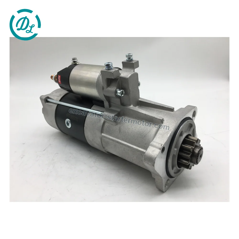M009T20471 24V 6.0kW 12-Tooth Starter for Mitsubishi D06FR Sany SY245, OEM/reference M009T20471, 24V 6.0kW 12-Tooth Starter, product view 5