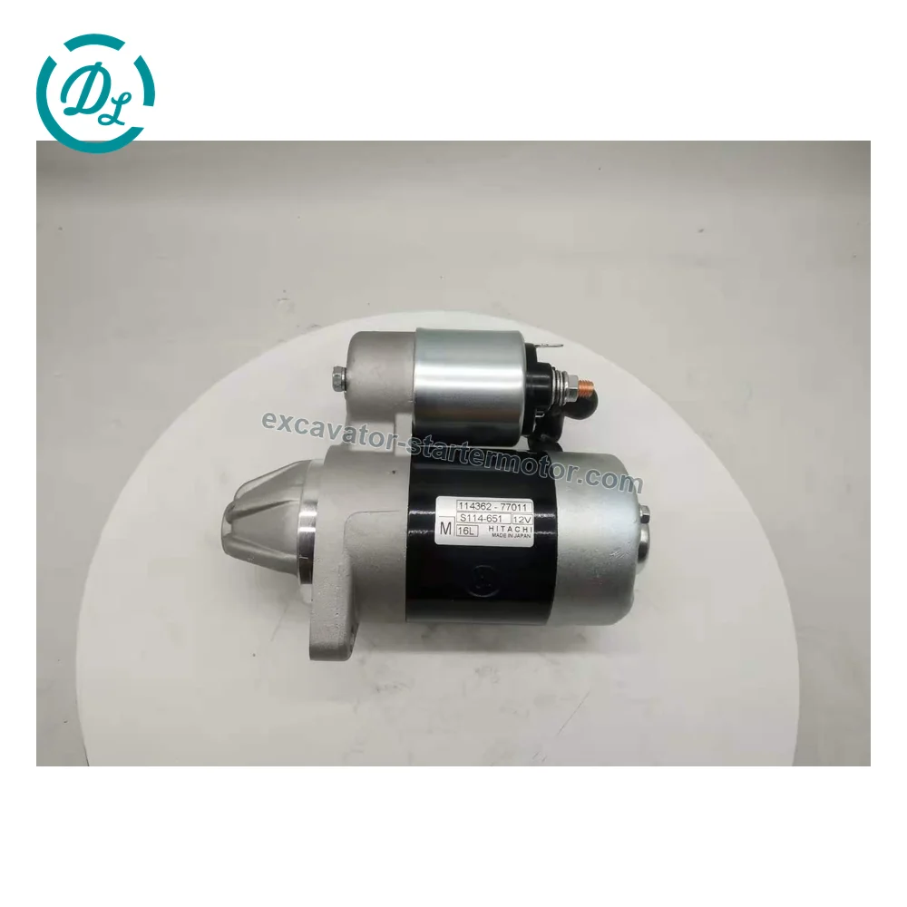 S114-651 12V 0.8kW Starter for Yanmar L35-L100 GA220-GA340 Engines, OEM/reference S114-651, 12V 0.8kW Starter Motor, product view 4