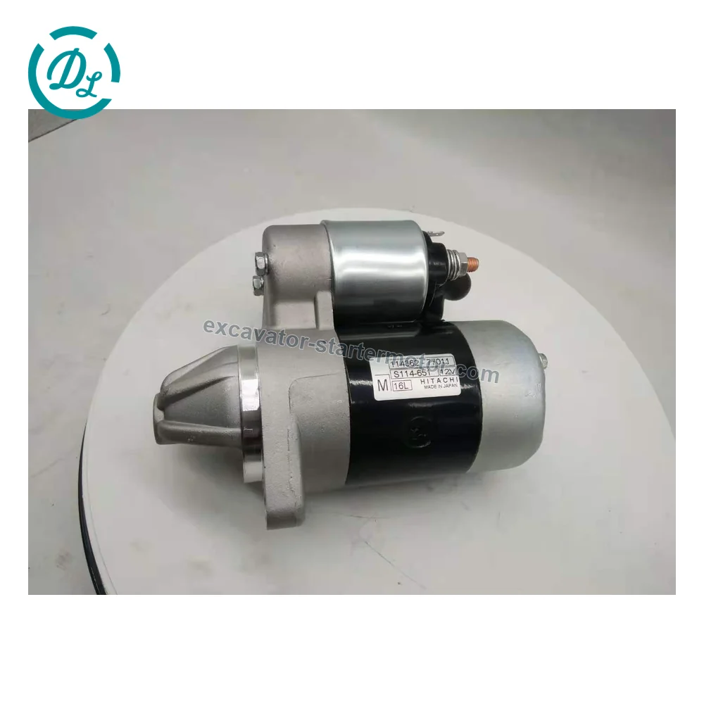 S114-651 12V 0.8kW Starter for Yanmar L35-L100 GA220-GA340 Engines, OEM/reference S114-651, 12V 0.8kW Starter Motor, product view 5