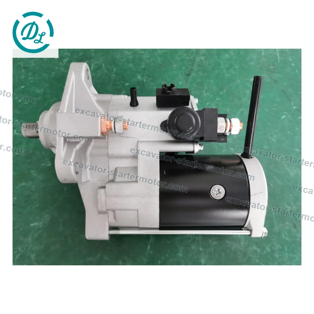RE525468 12V 5.0kW 11T Starter Motor for John Deere S680 Hillmaster, OEM/reference RE525468, 12V 5.0kW 11T CW Starter Motor, product view 2