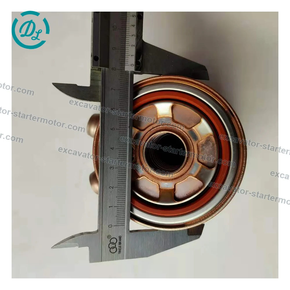 8-97102320-0 Engine Oil Cooler for Isuzu 4LE2 ZX75 85D, OEM/reference 8-97102320-0, Stacked-Plate Engine Oil Cooler, product view 2