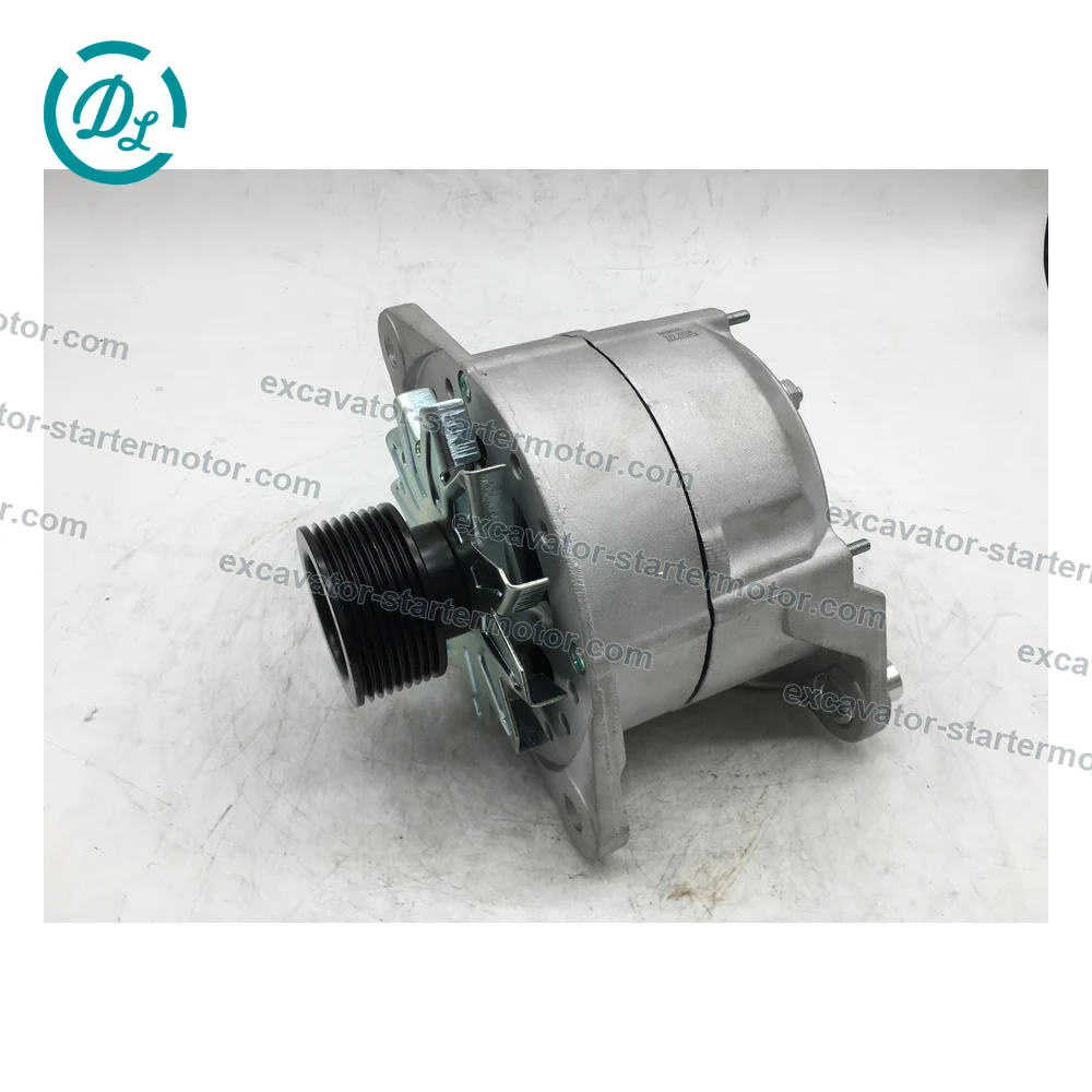 3986429 24V 80A Alternator for Volvo FM10 FH12 FM12, OEM/reference 3986429, 24V 80A Heavy-Duty Alternator, product view 4