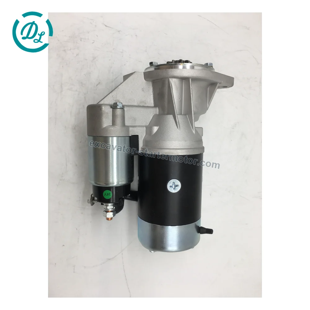 8942549221 24V 3.5kW 9-Tooth Starter for Isuzu 4BA1 4BC1 4BC2 Engines, OEM/reference 8942549221, 24V 3.5kW 9-Tooth Starter Motor, product view 4
