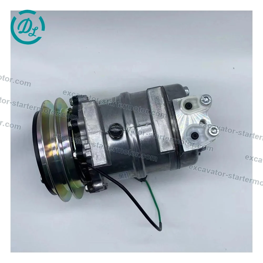 S7501 506211-6571 24V DKS15CH A/C Compressor for Hitachi EX120-5G EX200-5G, OEM/reference S7501, 24V DKS15CH Single-Groove A/C Compressor