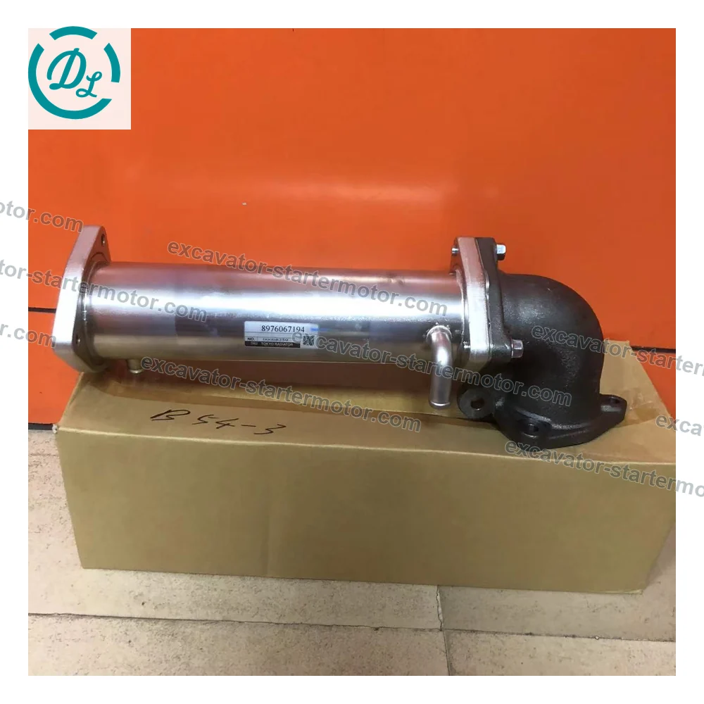8-97606720-2 EGR Cooler for Isuzu 6UZ1 Hitachi ZX470-5B John Deere 470G, OEM/reference 8-97606720-2, Exhaust Gas Recirculation Cooler, product view 4