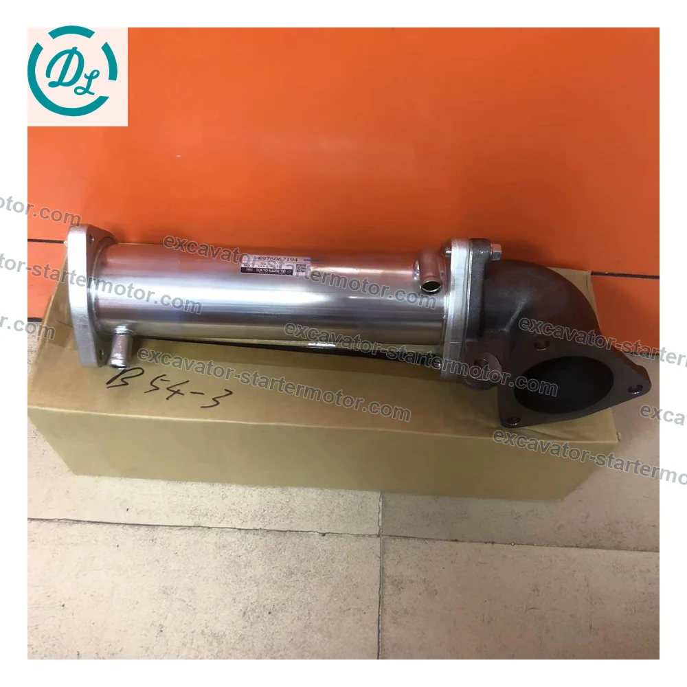 8-97606720-2 EGR Cooler for Isuzu 6UZ1 Hitachi ZX470-5B John Deere 470G, OEM/reference 8-97606720-2, Exhaust Gas Recirculation Cooler, product view 5