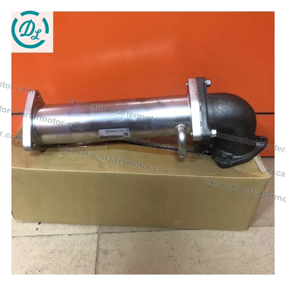 8-97606720-2 EGR Cooler for Isuzu 6UZ1 Hitachi ZX470-5B John Deere 470G, OEM/reference 8-97606720-2, Exhaust Gas Recirculation Cooler, product view 6