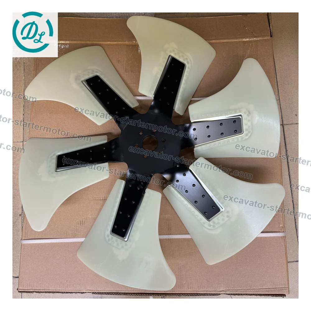 600-633-7850 Reverse Cooling Fan for Komatsu WA450 WA470 6D125, OEM/reference 600-633-7850, Reverse-Direction Engine Cooling Fan, product view 3