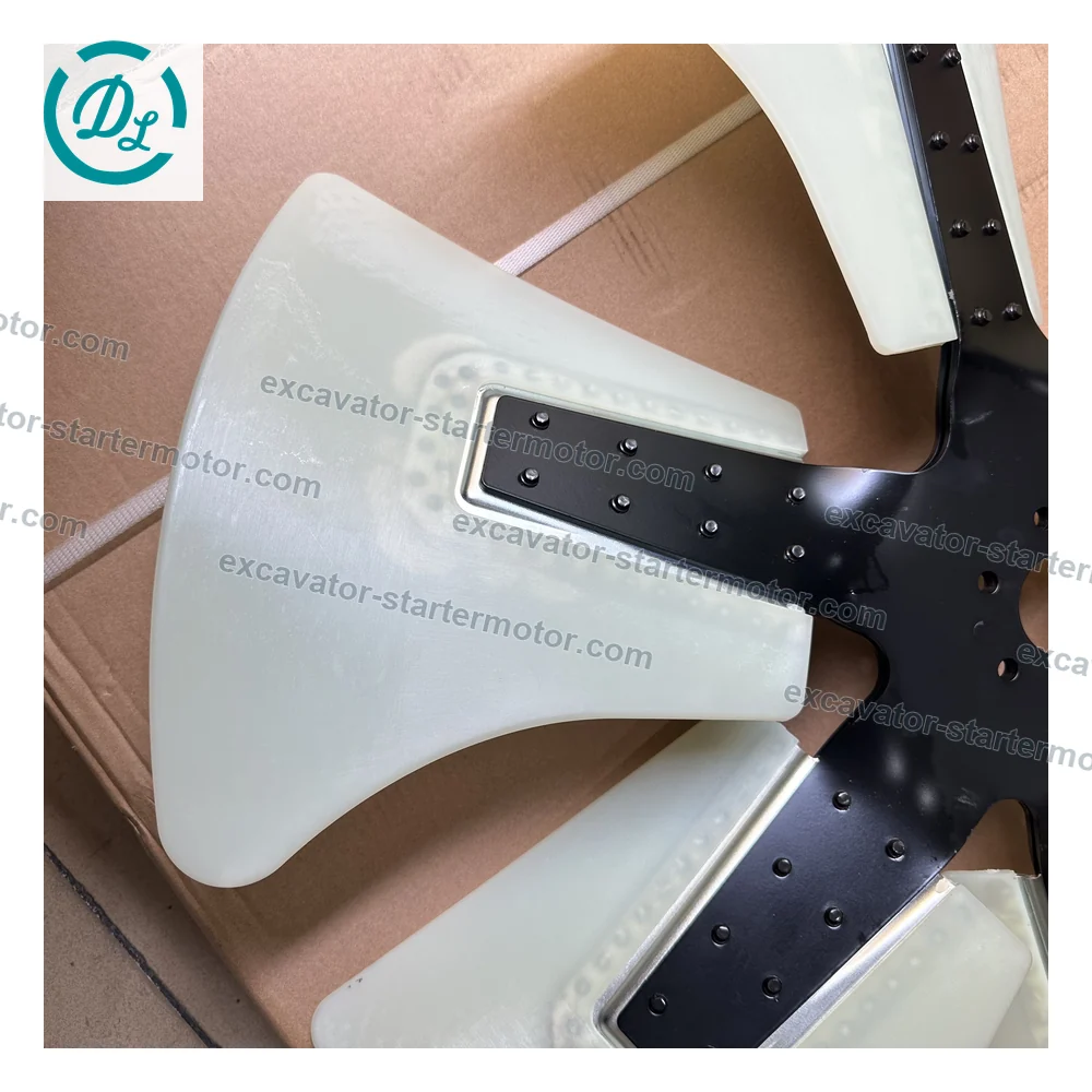 600-633-7850 Reverse Cooling Fan for Komatsu WA450 WA470 6D125, OEM/reference 600-633-7850, Reverse-Direction Engine Cooling Fan, product view 4