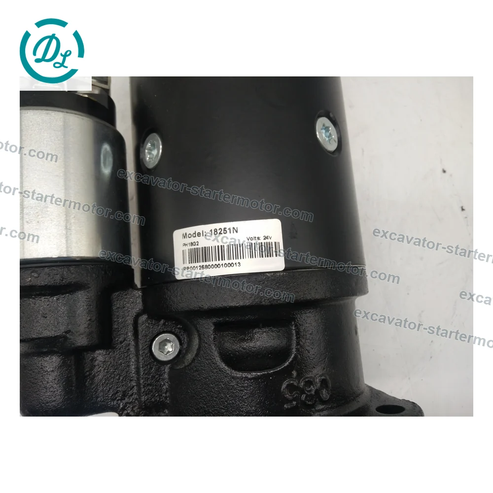 357-5204 12V 4.2kW 10-Tooth Starter for Cat C6.6 D3K D4K D5K, OEM/reference 357-5204, 12V 4.2kW 10-Tooth PLGR Starter Motor, product view 3