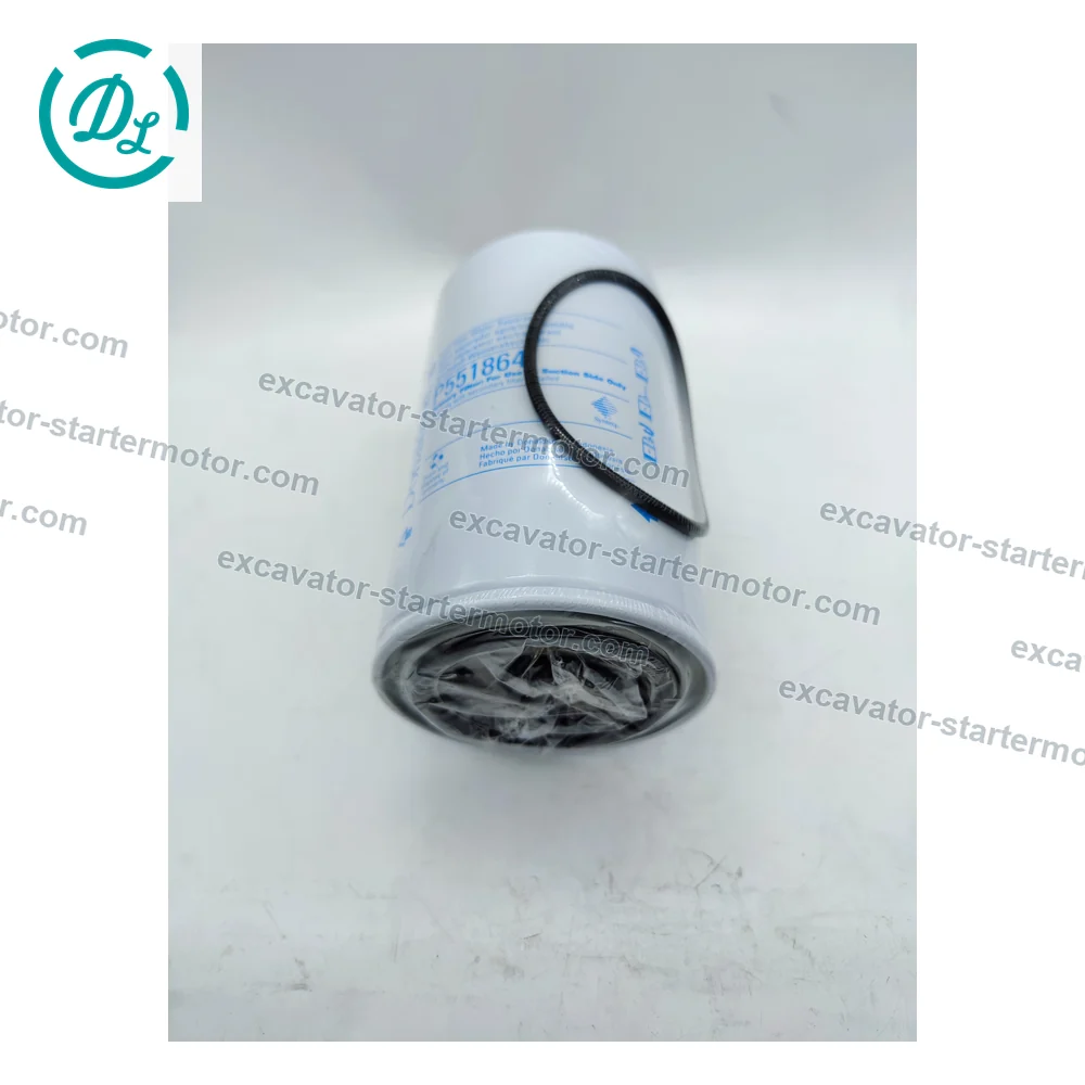 P551864 FS1242 Fuel Water Separator for Komatsu PC210 PC240, OEM/reference P551864, Primary Spin-On Fuel / Water Separator, product view 2