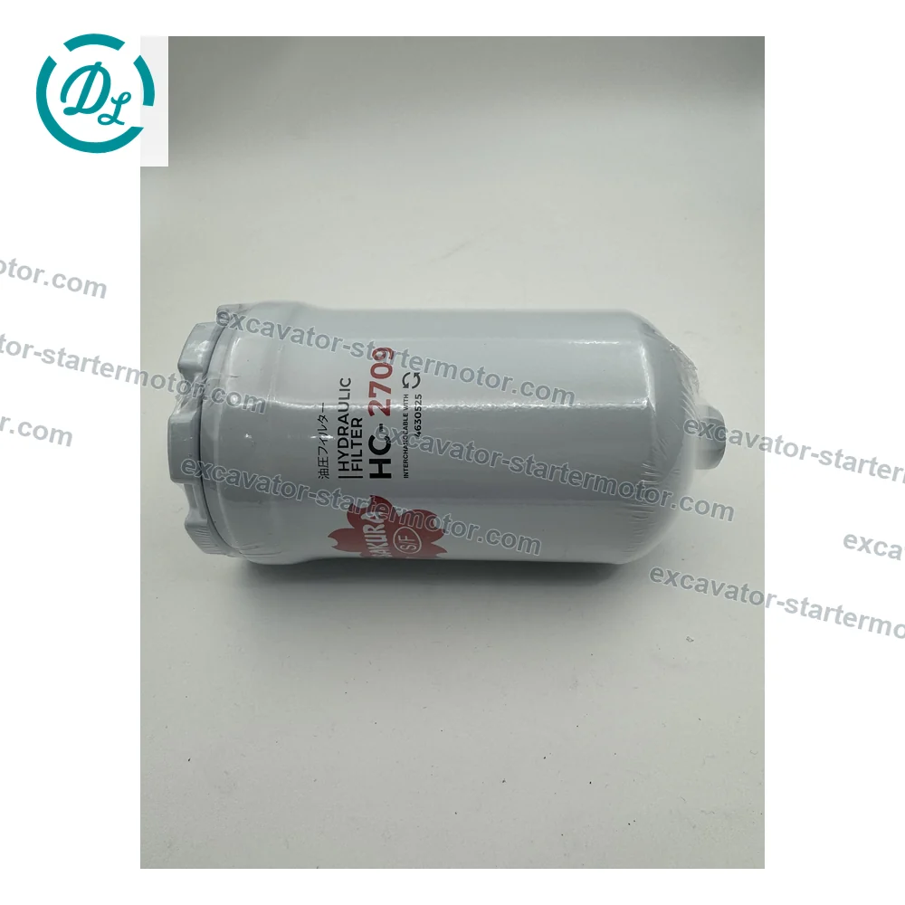 HC-2709 Hydraulic Oil Filter for Hitachi ZX330-3 ZX350H-3, OEM/reference HC-2709, M68 x 2 Spin-On Hydraulic Oil Filter, product view 4