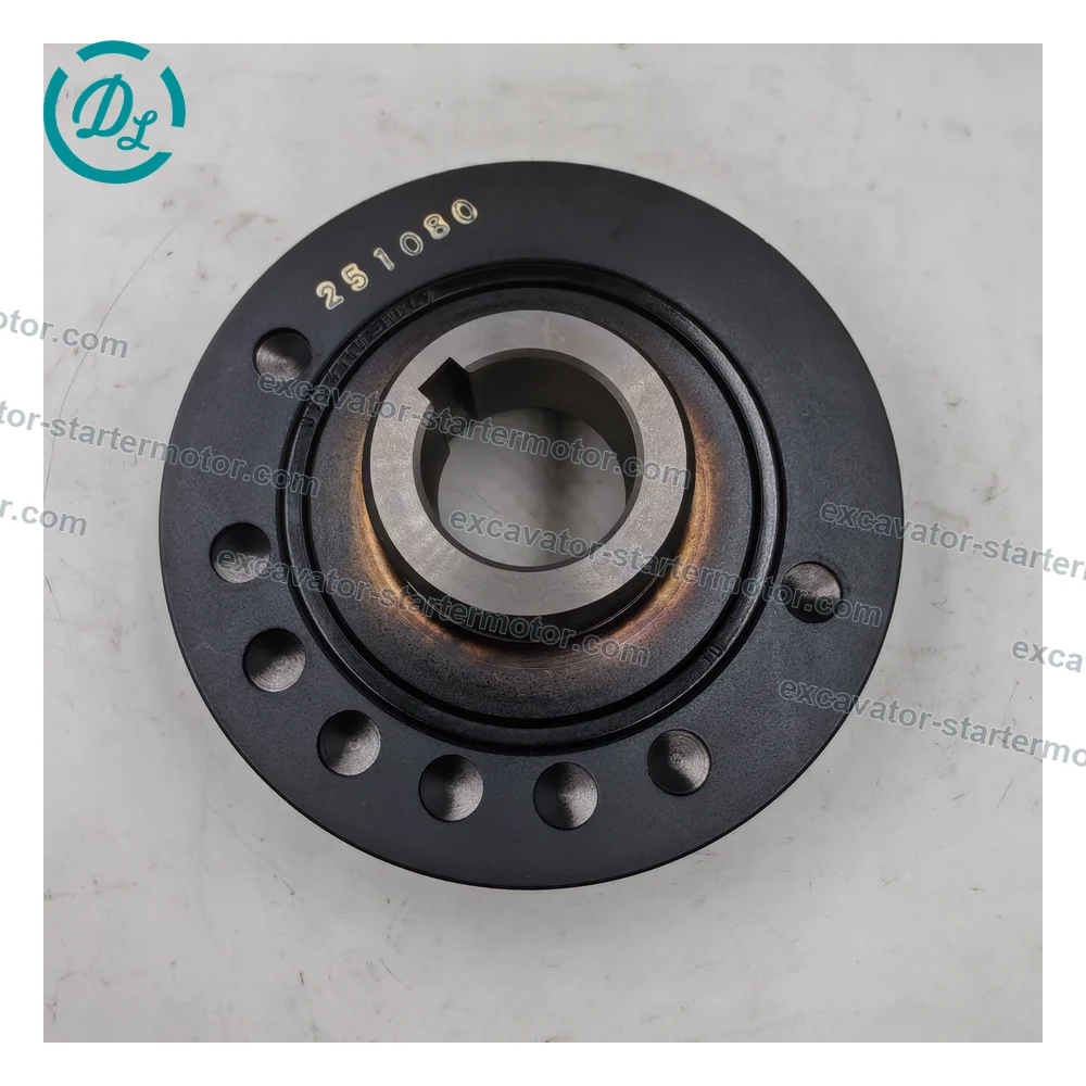 8-97226831-0 8972268310 Single-Groove Crankshaft Damper Pulley for Isuzu 3LB1 3LD1, OEM/reference 8-97226831-0, Single-Groove Crankshaft Damper Pulley, product view 4