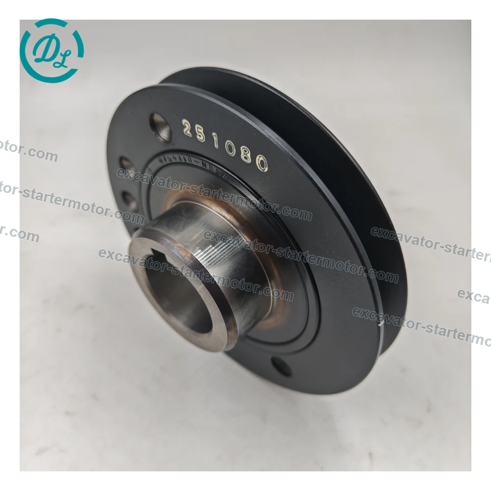 8-97226831-0 8972268310 Single-Groove Crankshaft Damper Pulley for Isuzu 3LB1 3LD1, OEM/reference 8-97226831-0, Single-Groove Crankshaft Damper Pulley, product view 5