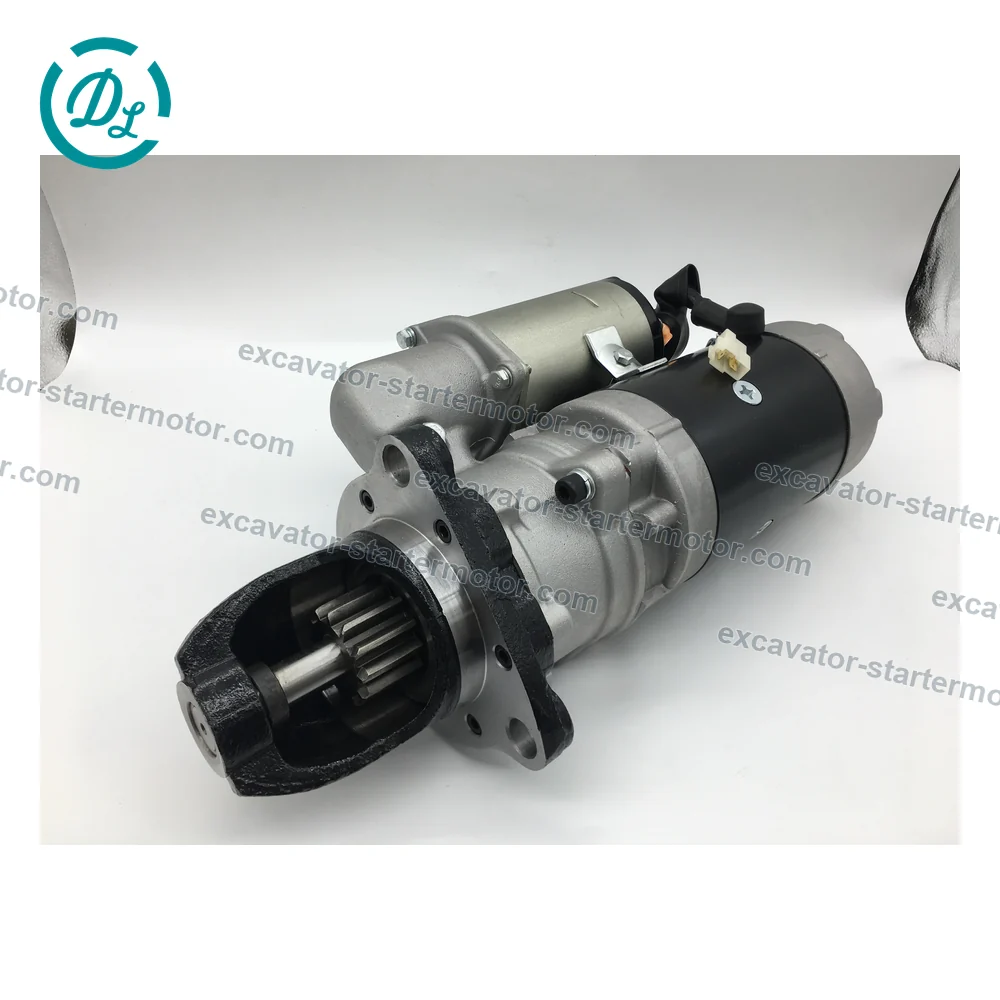 600-813-3631 0-23000-6531 24V 7.5kW 12-Tooth Starter for Komatsu 6D125, OEM/reference 600-813-3631, 24V 7.5kW 12-Tooth Starter, product view 2