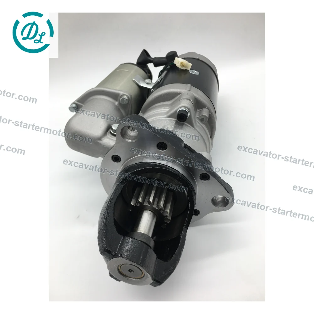 600-813-3631 0-23000-6531 24V 7.5kW 12-Tooth Starter for Komatsu 6D125, OEM/reference 600-813-3631, 24V 7.5kW 12-Tooth Starter, product view 3