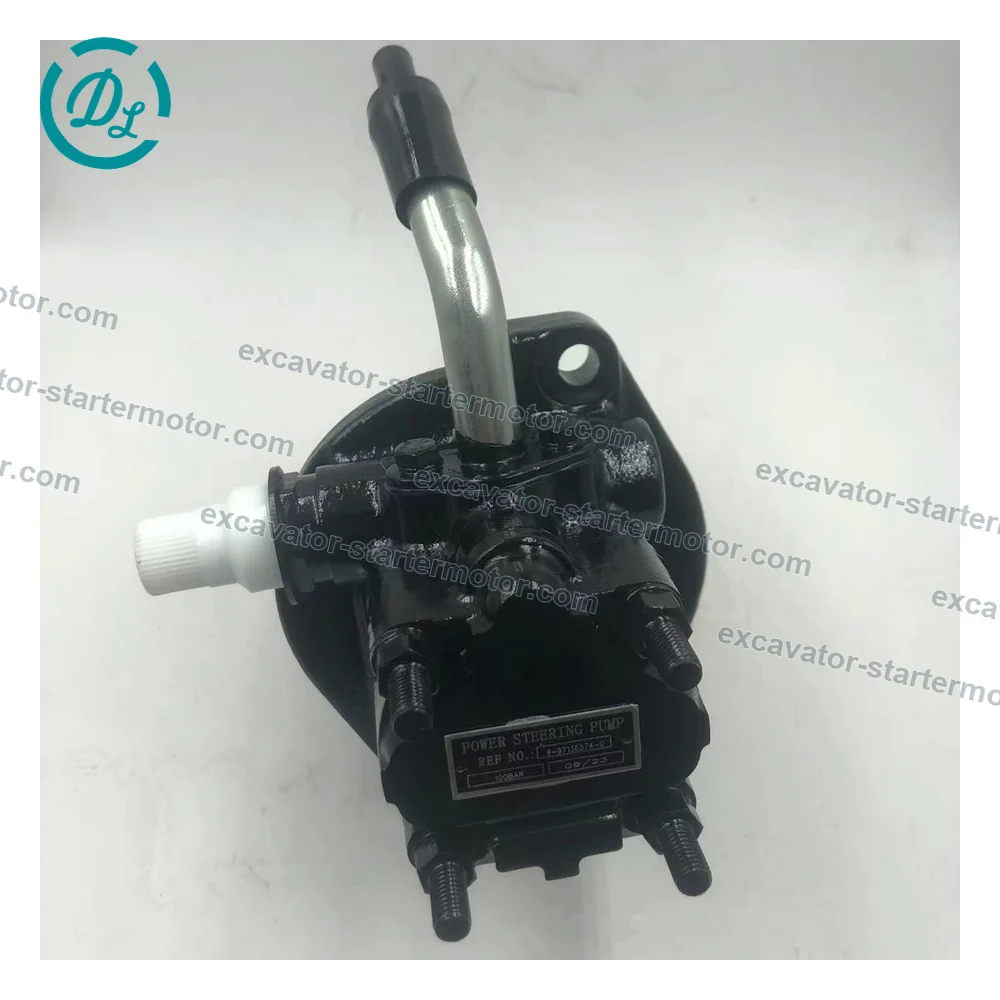 8-97136574-0 Power Steering Pump for Isuzu NPR NQR 4HF1, OEM/reference 8-97136574-0, Power Steering Pump, product view 4