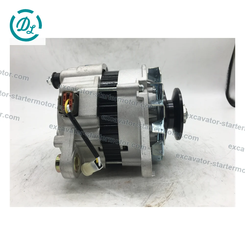 A4T40386 ME077790 24V 50A Alternator for Mitsubishi Fuso 6D17 6M61, OEM/reference A4T40386, 24V 50A Two-Groove Alternator