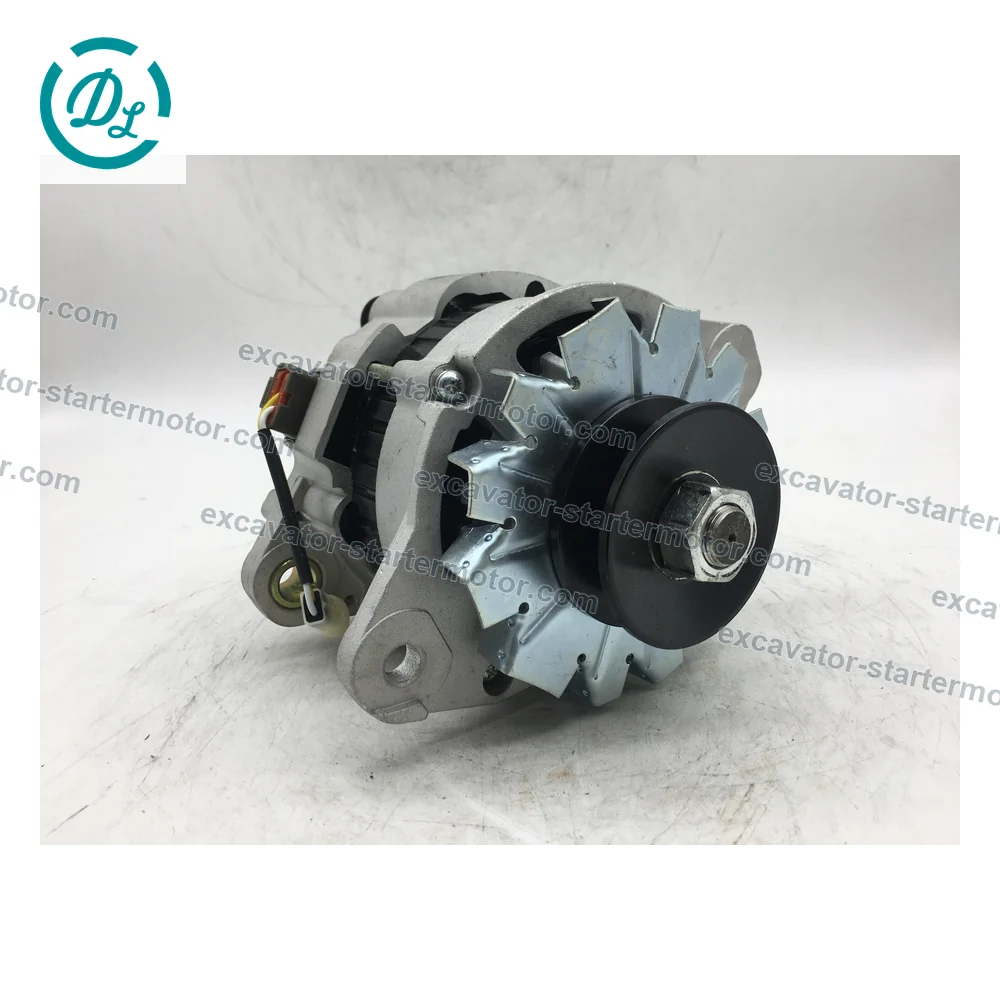 A4T40386 ME077790 24V 50A Alternator for Mitsubishi Fuso 6D17 6M61, OEM/reference A4T40386, 24V 50A Two-Groove Alternator, product view 2