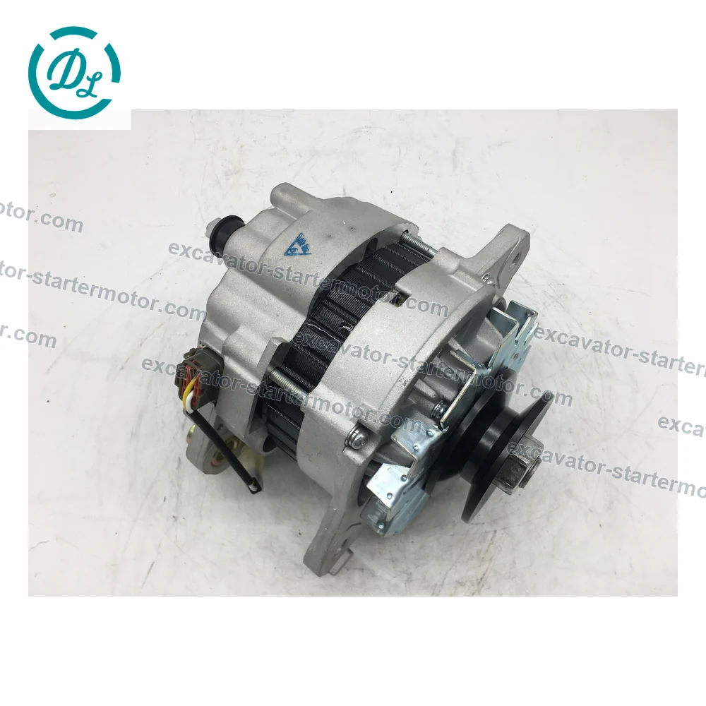 A4T40386 ME077790 24V 50A Alternator for Mitsubishi Fuso 6D17 6M61, OEM/reference A4T40386, 24V 50A Two-Groove Alternator, product view 3